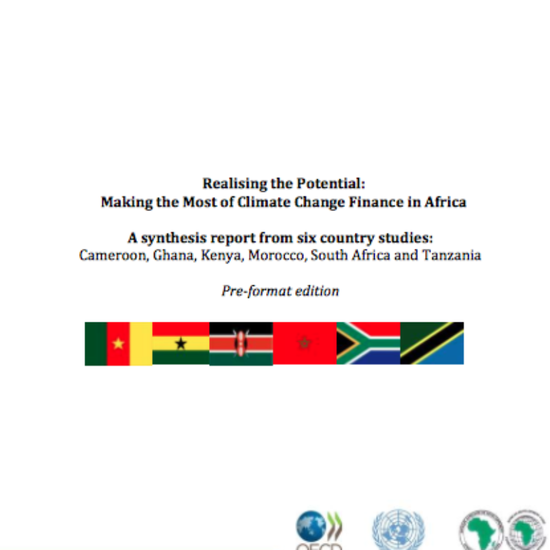 Realising the Potential: Making the Most of Climate Change Finance in Africa report front page