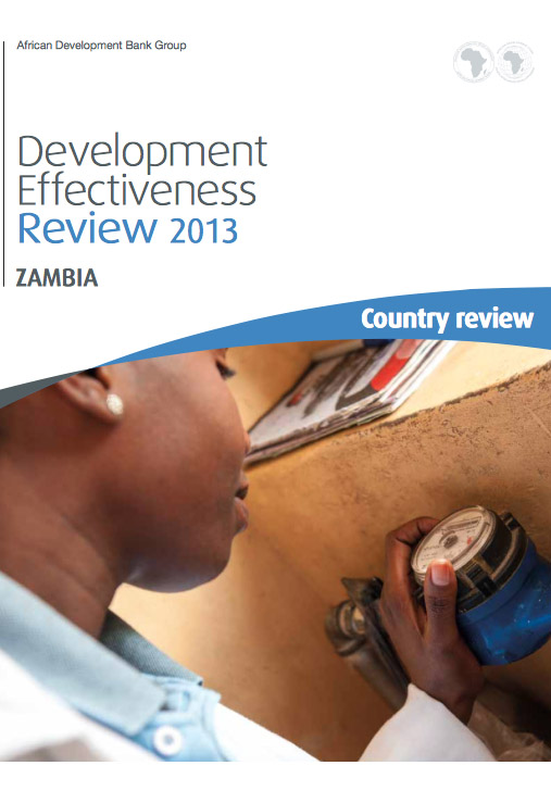 AfDBs Development Effectiveness Review, Zambia: report front page