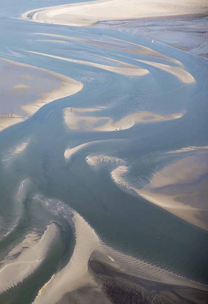 aerial photo of a river