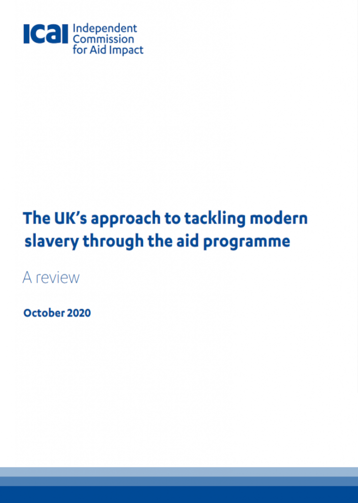 UK approach to modern slavery review front page