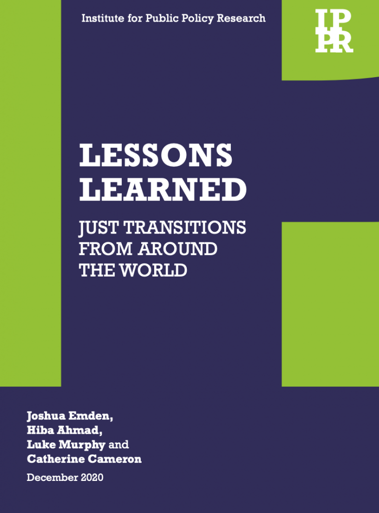 IPPR Lessons Learned publication cover