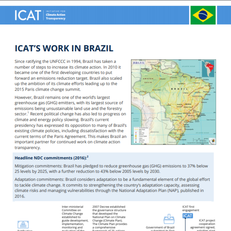 ICAT Brazil report front page