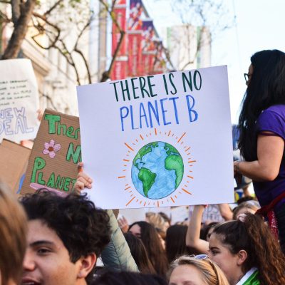 Sign reading 'there is no planet b'