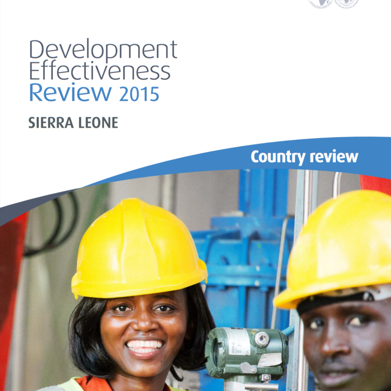 Development effectiveness review cover page