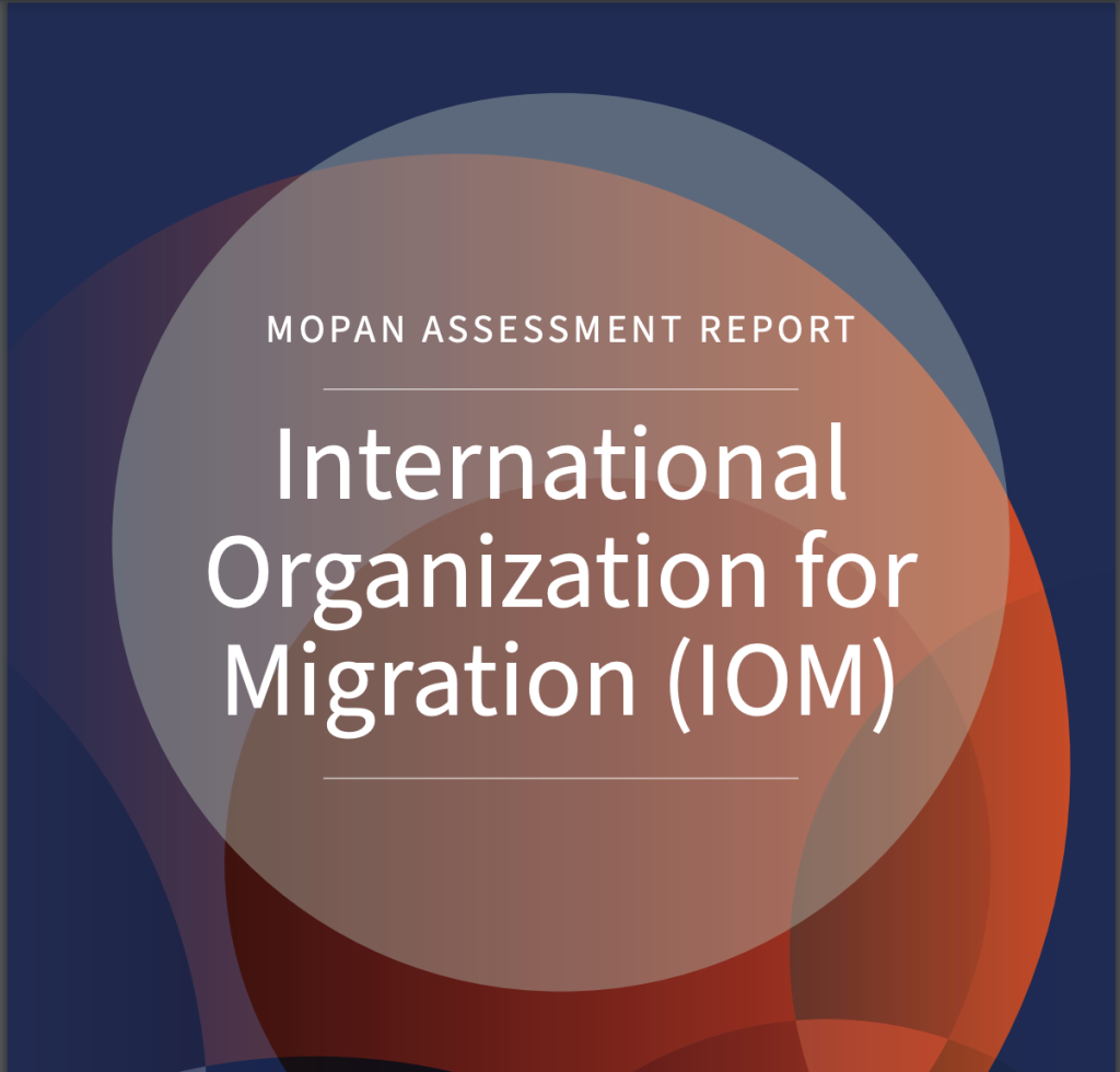 Cover of MOPAN assessment of IOM