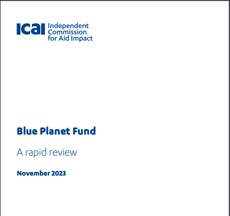 Front cover of 'Blue Planet Fund' review