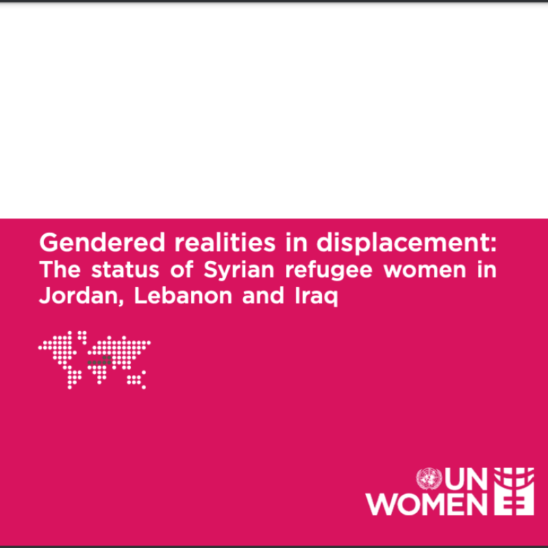 Front cover of Gendered realities in displacement: The status of Syrian refugee women in Jordan, Lebanon and Iraq