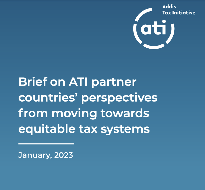 Cover of ATI Brief on Partner countries' perspectives from moving towards equitable tax systems